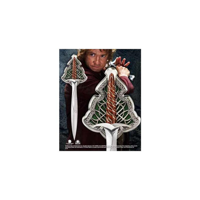 Replica Espada De Acero The Noble Collection El Hobbit Bilbo Baggin Dardo Tamaño Real 55 Cm