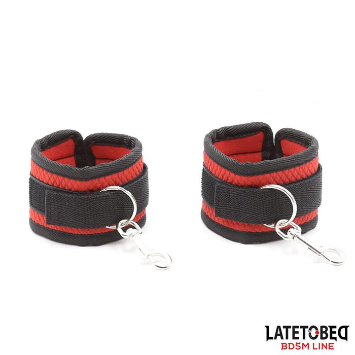 Restricciones Para La Cama Con Antifaz Esposas Ajustables Y Desmontables