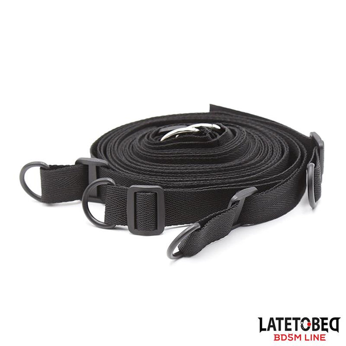 Restricciones Para La Cama Con Antifaz Esposas Ajustables Y Desmontables