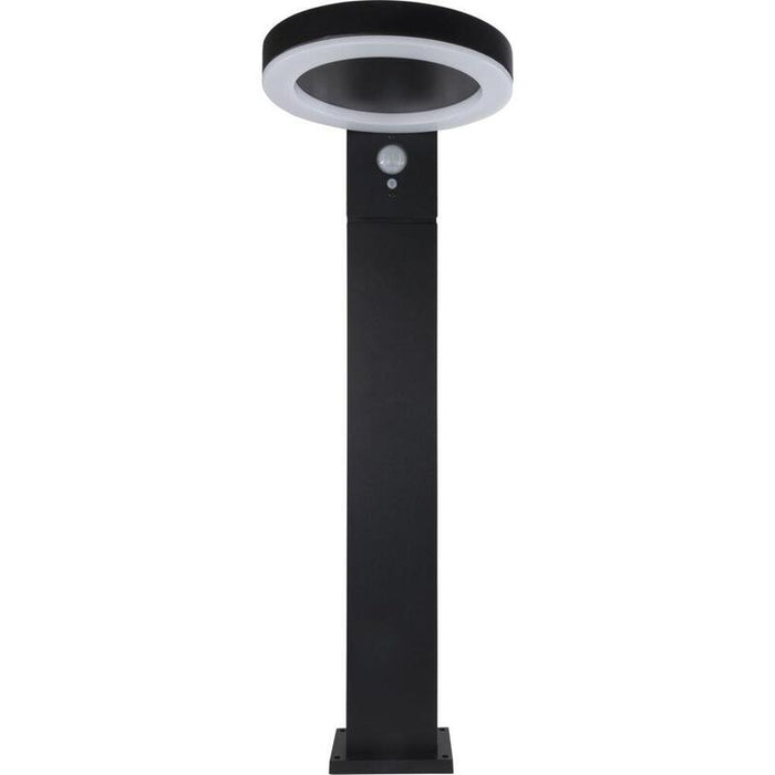Rev Led Solar Light Round Black