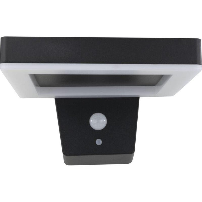 Rev Led Solar Wall Light Square Black