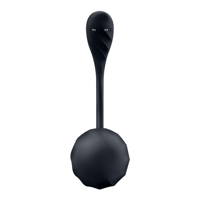 Satisfyer - Ribbed Petal Estimulador Punto G Control Remoto Negro App Gratuita