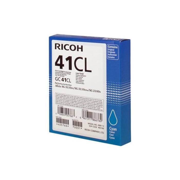 Ricoh Cartucho De Gel Cian Gc41cl 405766  600 Copias