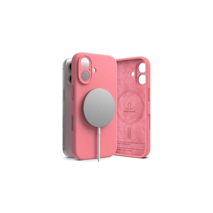 Ringke Silicone Magnetic Iphone 16 Rosa
