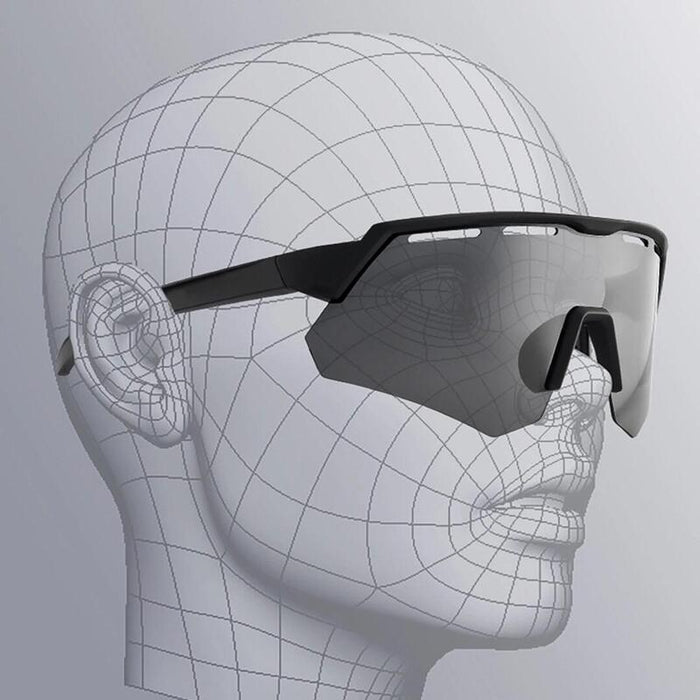 Rockbros 189114 Polarised Cycling Glasses With Uv Protection And Prescription Insert, Grey