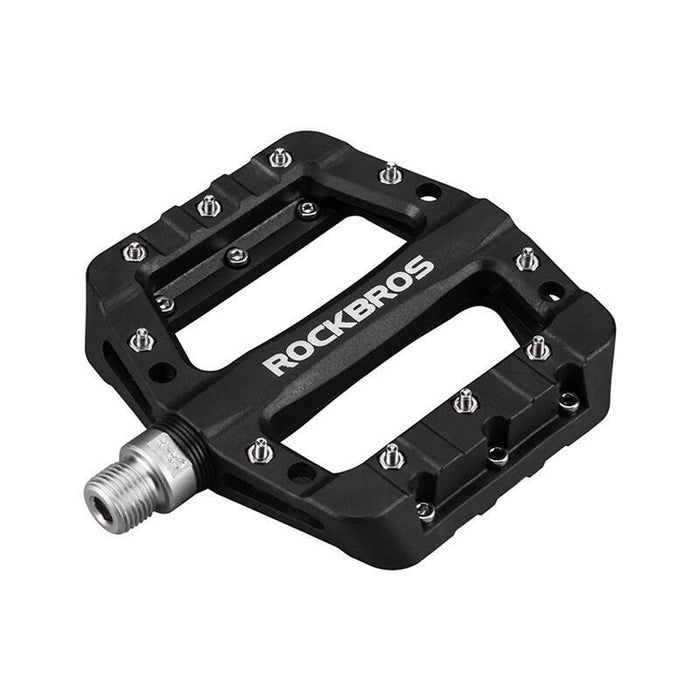 Rockbros 2017-12cbk Juego De Pedales De Nylon Para Bicicleta - Negro