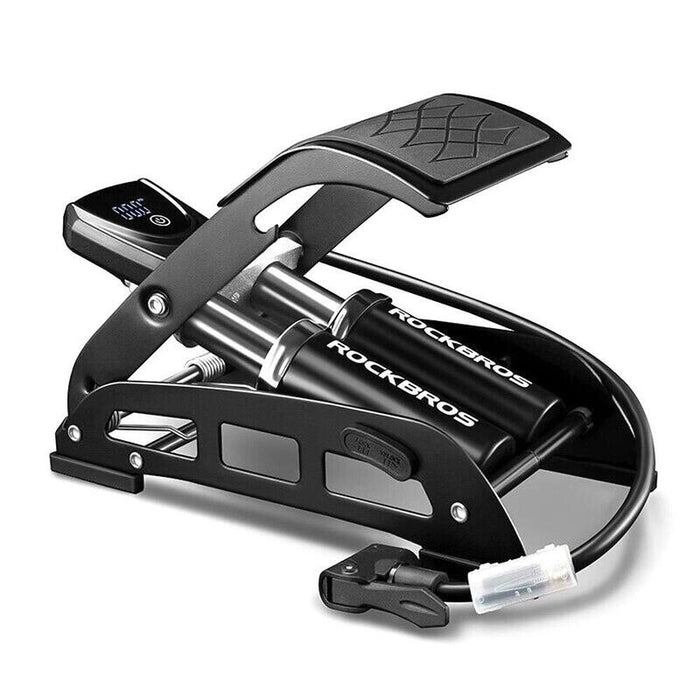 Rockbros 42430001001 Bomba De Pie Negra Con Pantalla