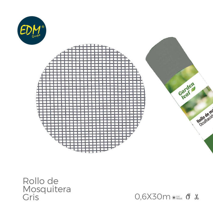 Rollo Mosquitera Gris 0,60x30m