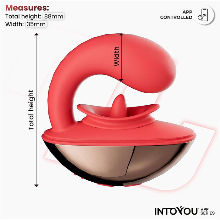 Estimulador  Rondy Con Vibración Y Lengua Con App