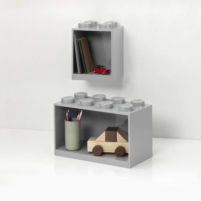 Room Copenhagen Conjunto De Estantes Tipo Bloques Lego, 2 Unidades, Gris, One Size 41171740 41171740