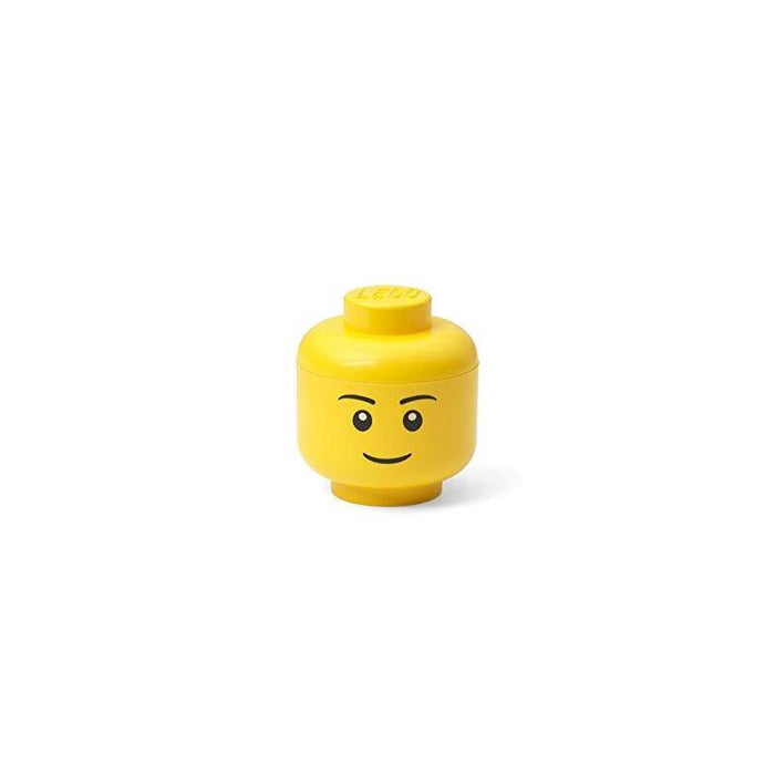 Room Copenhagen Lego Storage Head "Boy", Mini, Caja De Almacenamiento Amarillo