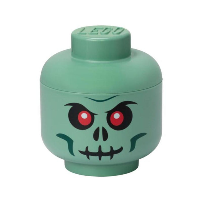Room Copenhagen Lego Storage Head Skeleton, Caja De Almacenamiento Negro/Rojo, Pequeño 40310803