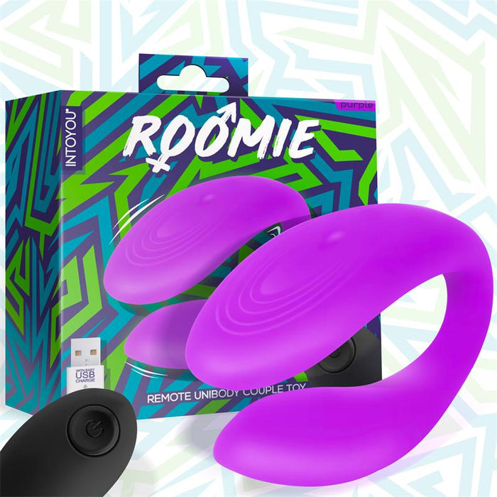 Vibrador Roomieero  Jugvib    Silicona Líquida Unibody Con Control Remoto Usb