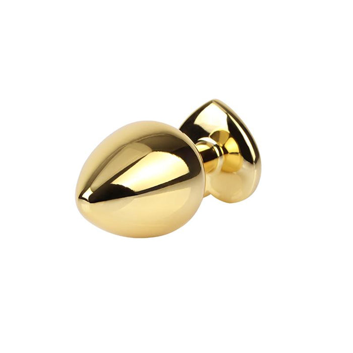 Rosy Heart Plug Anal Dorado Con Joya Talla M