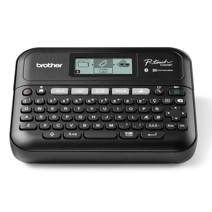 Rotuladora Brother Pt D460btvp Lcd 2 Lineas Teclado Qwerty Corte De Cinta Manual