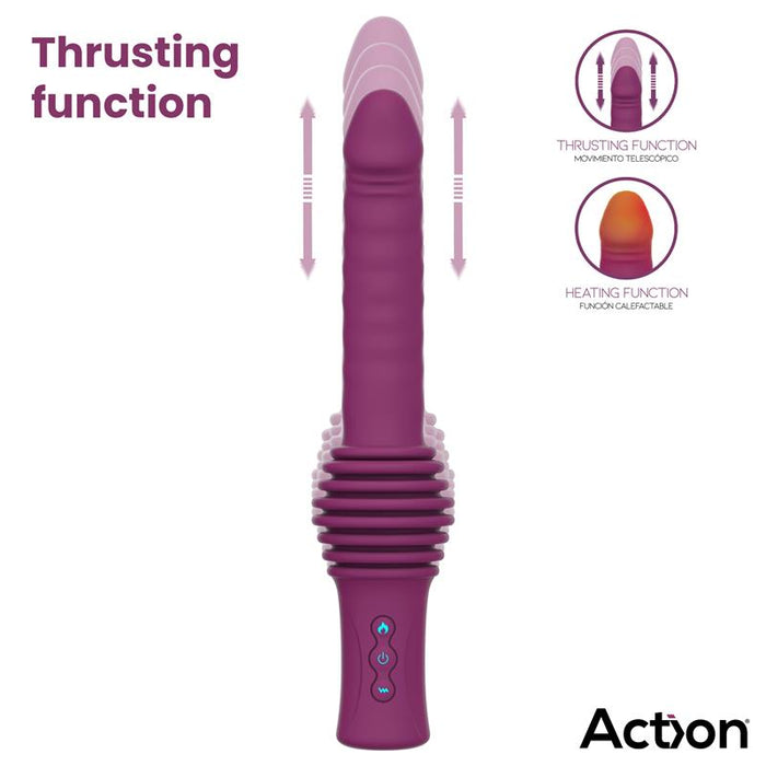 Roxer Sex Machine Con Vibración, Thrusting, Efecto Calor Y Control Remoto