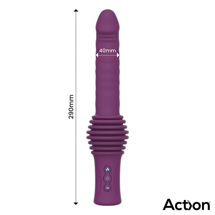 Roxer Sex Machine Con Vibración, Thrusting, Efecto Calor Y Control Remoto