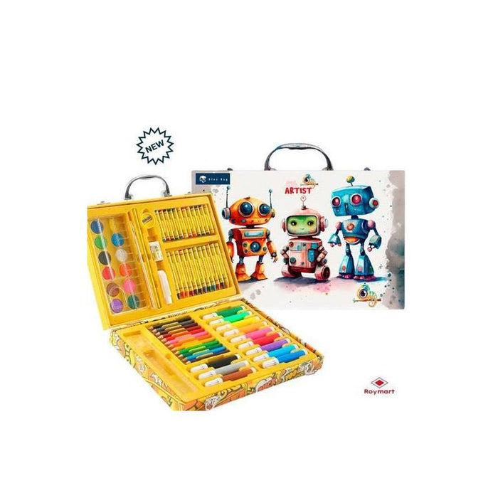 Roymart Set Art Studio Maletín 68 Piezas Three Robots C/Surtidos