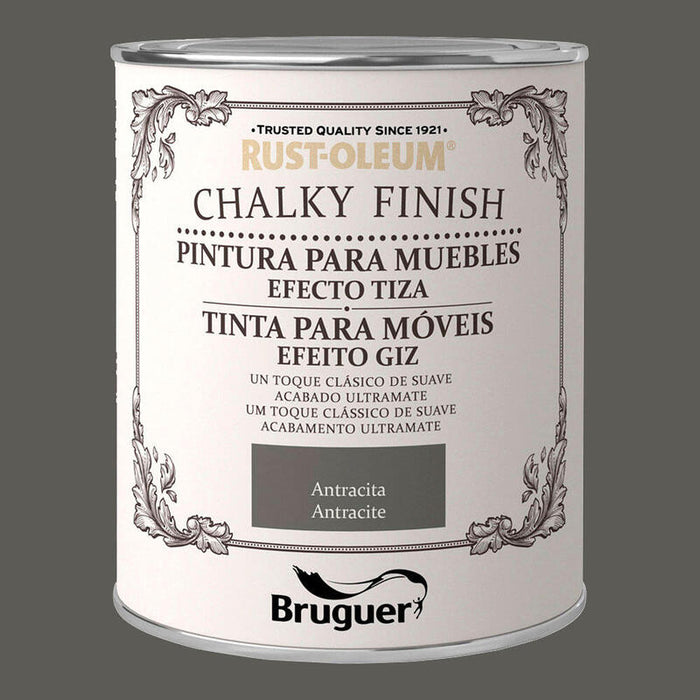 Rust-Oleum Chalky Finish Muebles Antracita 0,750l 5397535 Bruguer