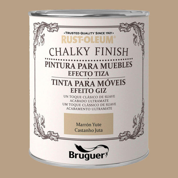 Rust-Oleum Chalky Finish Muebles Marron Yute 0,750l 5397544 Bruguer