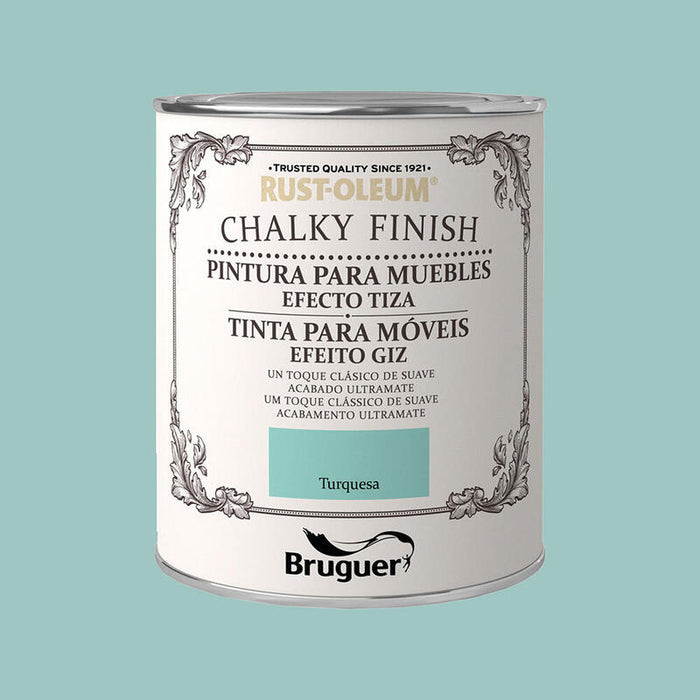 Rust-Oleum Chalky Finish Muebles Turquesa 0,750l 5397560 Bruguer