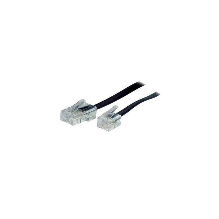 S-Conn 10m Rj11 - Rj45 Negro, Transparente