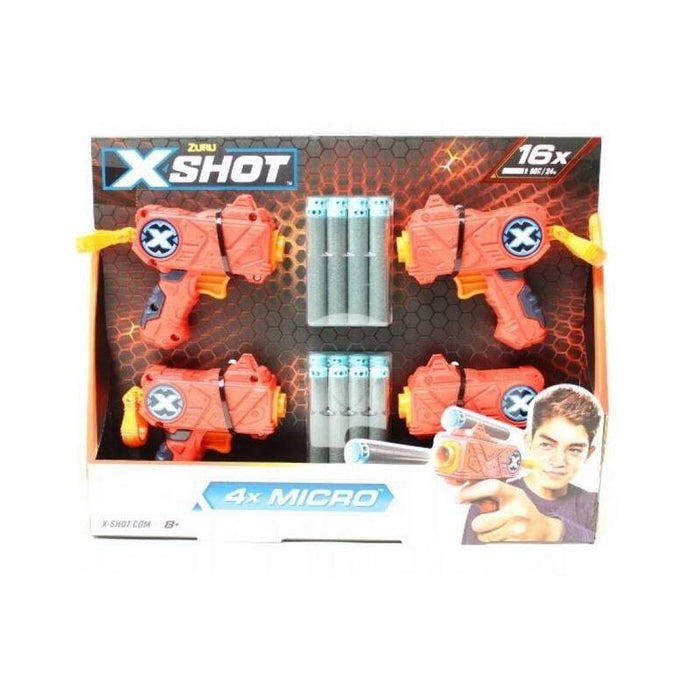 S001-X-Shot-Excel-Micro  4pk16darts Open Box,Bul