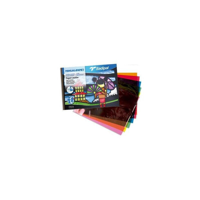 Sadipal Bloc De Papel Celofán 32x24cm Para Manualidades 10h C/Surtidos