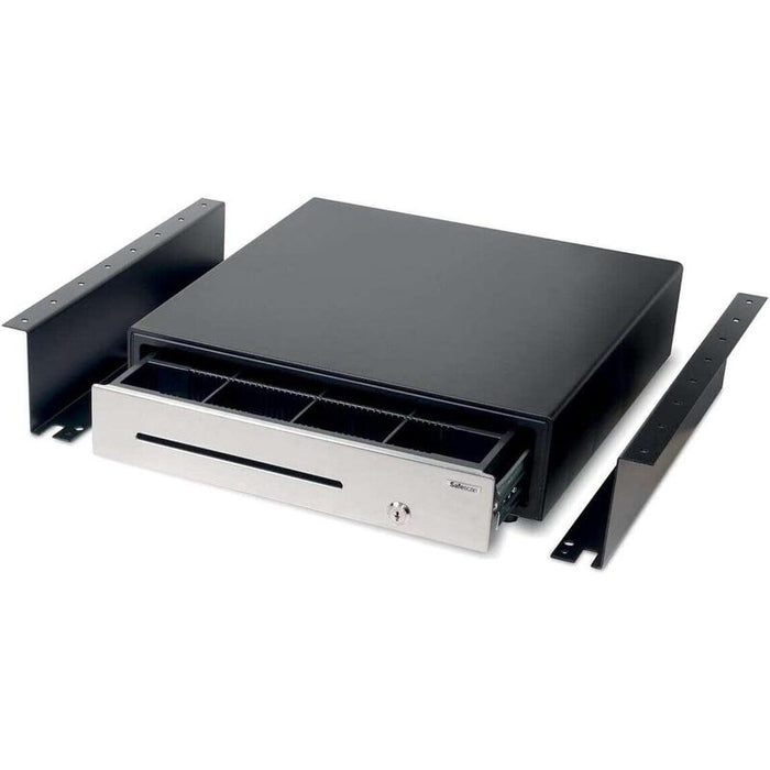 Safescan 4141b Soporte De Fijacion Para Cajones Portamonedas - Compatible Con Sd-4141 Y Hd 4141s - Facil Instalacion -