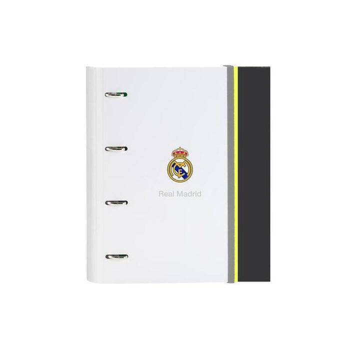 Safta Carpeta Anillas 4x35mm C/Recambio A4 100h 80gr Tapa Dura Real Madrid Equip. 25/26