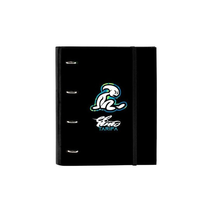 Safta Carpeta De Anillas 4x35mm C/Recambio 100h A4 T/Duras Cierre C/Goma El Niño "Green Bali"