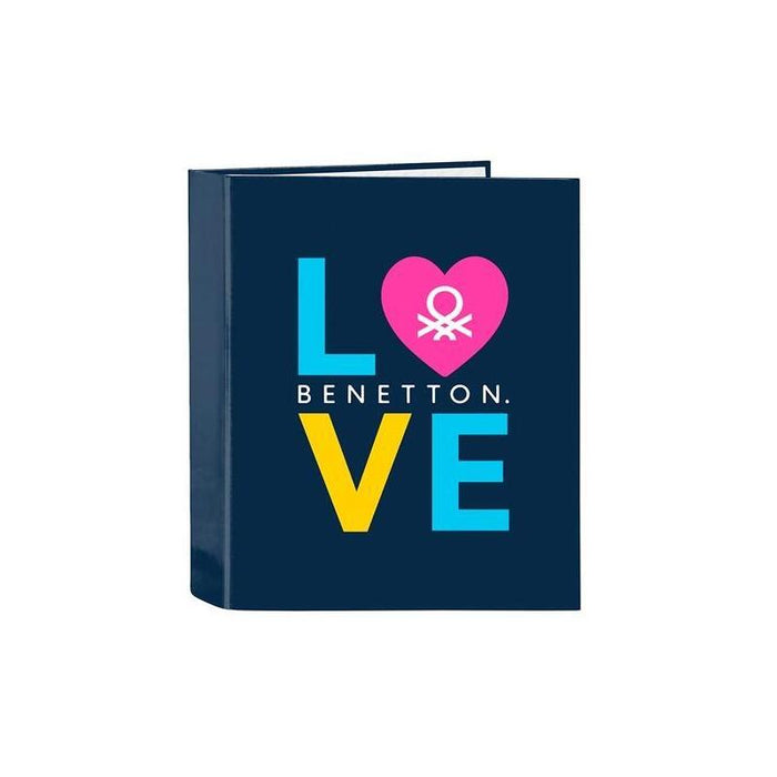 Safta Carpeta De Anillas 4x35mm Folio Lomo Ancho Benetton "Love"