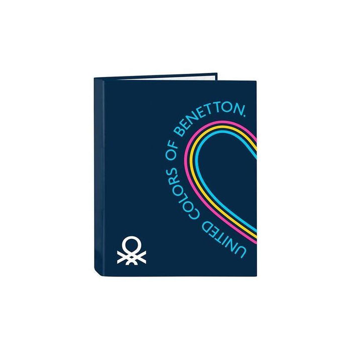 Safta Carpeta De Anillas Mixtas 4x35mm Folio T/Duras Forradas Benetton "Love"