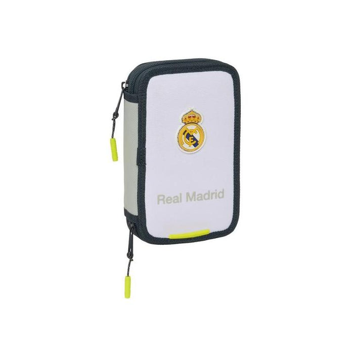 Safta Real Madrid 1âª Equipacion 24/25 Plumier 28 Pcs - 2 Compartimentos - 28 Piezas - 12.5x19.5x4cm - Color