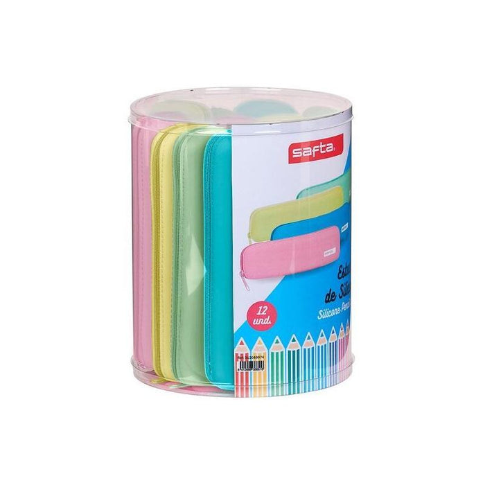 Safta Set De 12 Portatodos Estrechos Silicona Colores Surtidos