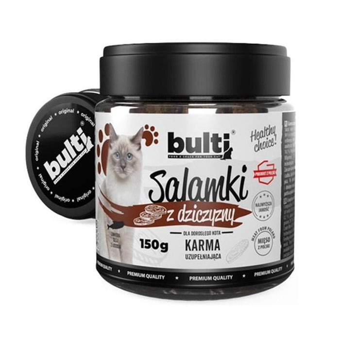 Salamki Bulti Con Sabor A Caza Para Gato 150g