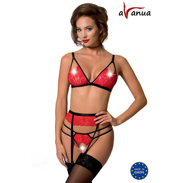Salome Set Rojo/Negro Talla (Interno):Xxl/Xxxl