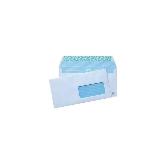 Sam Sobre Americano Open-115 Vd Autoadhesivo Con Tira De Silicona 115x225 90 Gramos Ventana Derecha Offset Blanco 500 Sobres