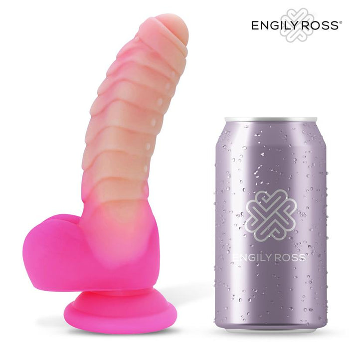 Scalidor Dildo Unicorn Brilla En La Oscuridad Silicona Líquida 18 Cm