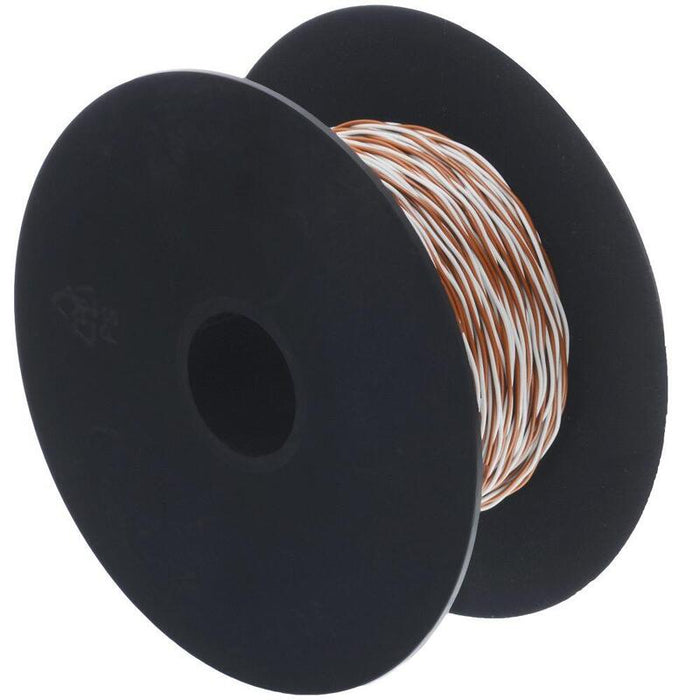 Schaltdraht Yv 2x0,5/0,9 Blanco/Braun, 100 M