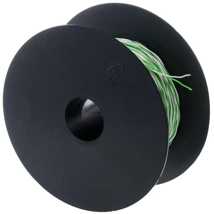 Schaltdraht Yv 2x0,5/0,9 Blanco/Grün, 100 M