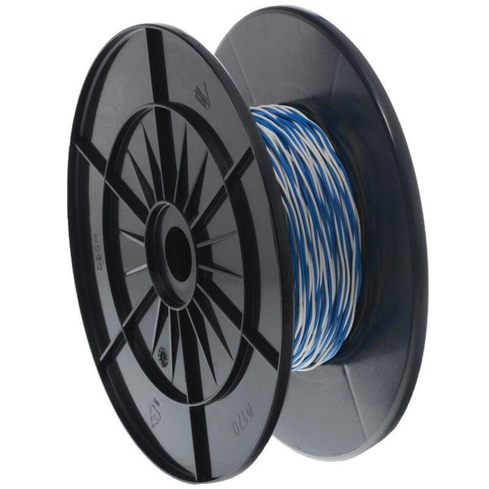 Schaltdraht Yv 2x0,6/1,1 Blanco/Blau, 100 M