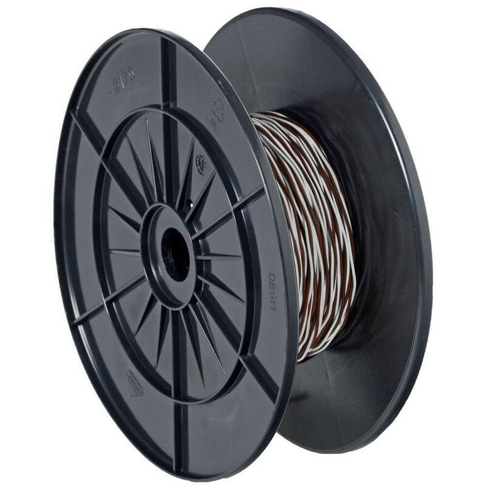 Schaltdraht Yv 2x0,6/1,1 Blanco/Braun, 100 M