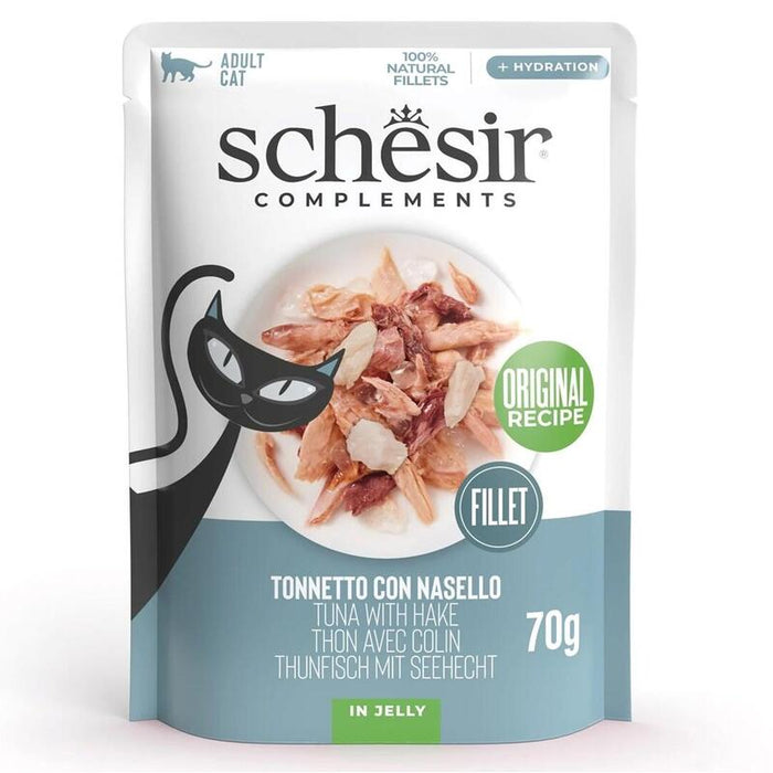 Schesir Atún Adulto Con Merluza 70g
