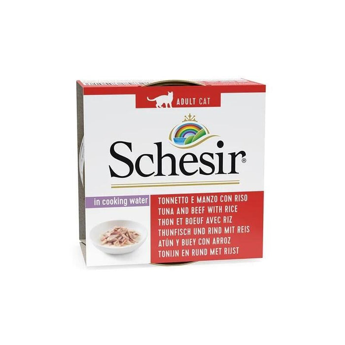 Schesir In Cooking Water Tuna With Beef And Rice - Comida Húmeda Para Gatos - 85 G