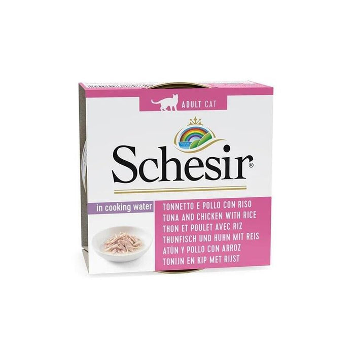 Schesir In Cooking Water Tuna With Chicken And Rice - Comida Húmeda Para Gatos - 85 G