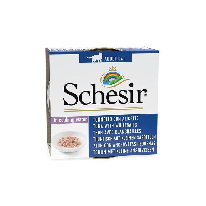 Schesir In Cooking Water Tuna With Whitebait - Comida Húmeda Para Gatos - 85 G