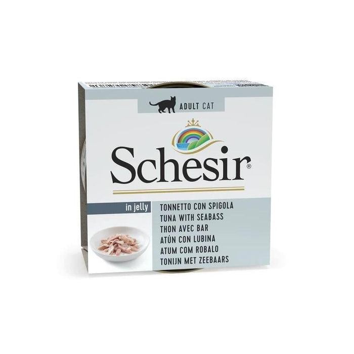 Schesir In Jelly Tuna With Sea Bass - Comida Húmeda Para Gatos - 85 G