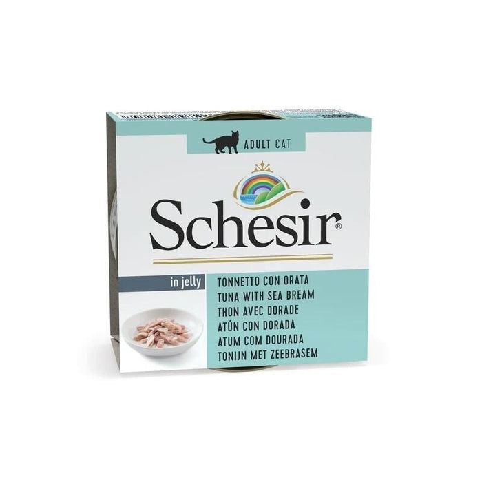 Schesir In Jelly Tuna With Sea Bream - Comida Húmeda Para Gatos - 85 G