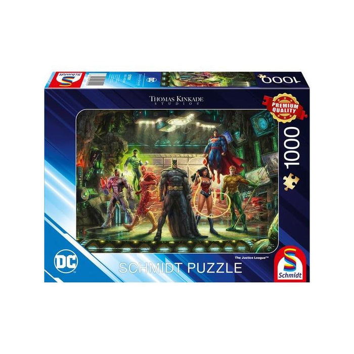 Schmidt Spiele Thomas Kinkade Studios: Dc - La Liga De La Justicia, Puzzle 1000 Piezas 57591